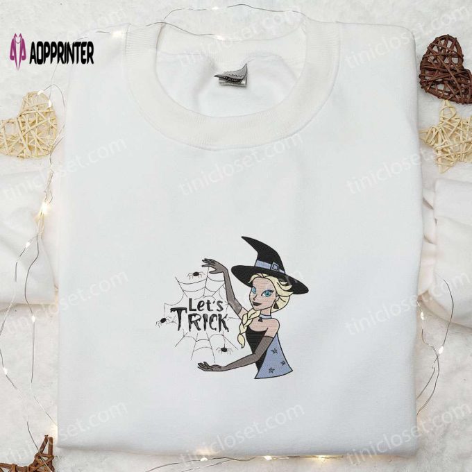 Frozen Elsa Princess Halloween Embroidered Shirt – Best Gift for Daughter