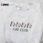 Colorful LGBT Club Silly Goose Embroidered Shirt – Animal & LGBTQ Pride Design