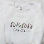 Colorful LGBT Club Silly Goose Embroidered Shirt – Animal & LGBTQ Pride Design