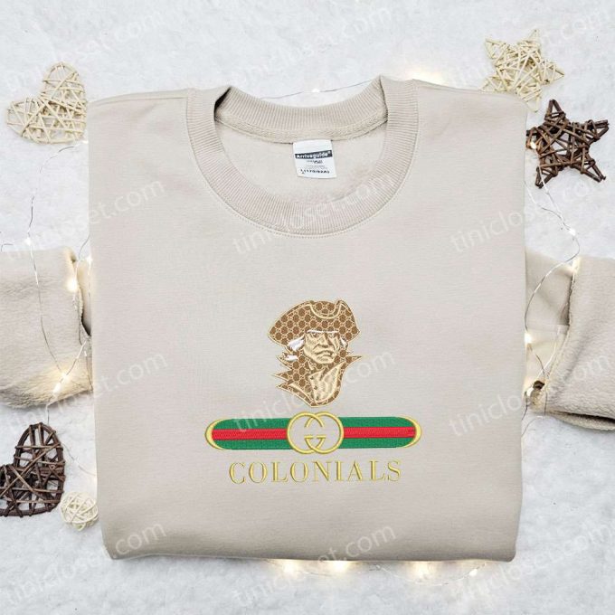 Premium George Washington Colonials x Gucci Embroidered Shirt & NCAA Sports Hoodie – Perfect Gift Idea