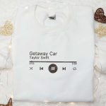 Taylor Swift Getaway Car Music Player Shirt & Celebrity Hoodie – Best Music Gift for Fans