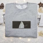 Ghost Embroidered Shirt: Scary Halloween Gift for Spooky Season