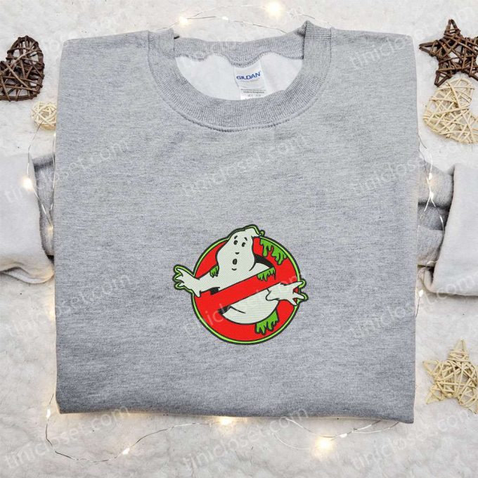 Ghostbusters Embroidered Sweatshirt: Halloween Hoodie Perfect Gift for Halloween Lovers