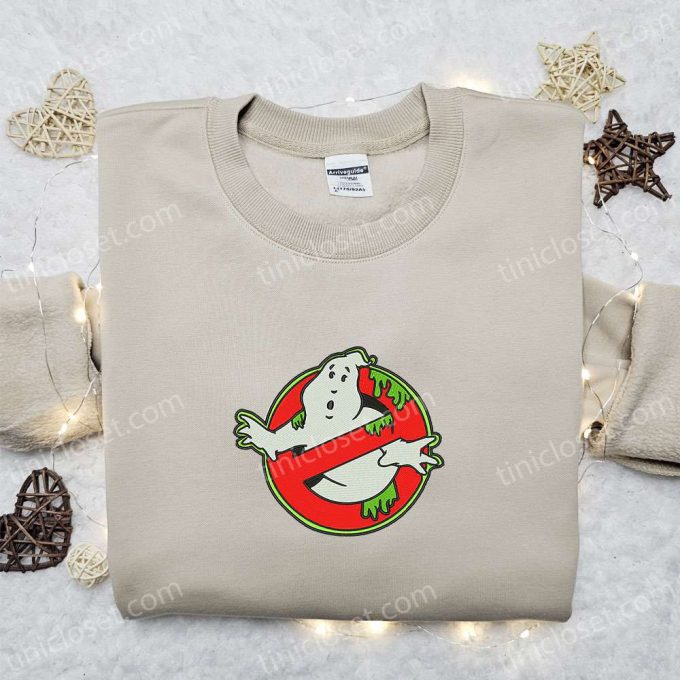 Ghostbusters Embroidered Sweatshirt: Halloween Hoodie Perfect Gift for Halloween Lovers