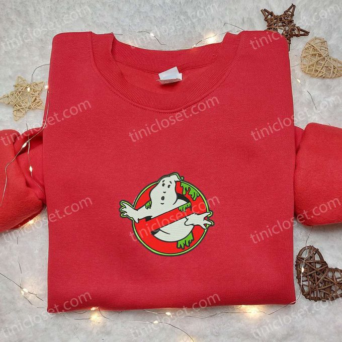 Ghostbusters Embroidered Sweatshirt: Halloween Hoodie Perfect Gift for Halloween Lovers