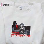 Spooky Ghostface Scream Embroidered Sweatshirt – Shop Spirit Halloween T-shirts & Spooky Shirts