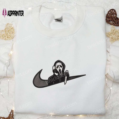 Grim Reaper x Nike Embroidered Hoodie & Shirt: Best Halloween Gift Ideas