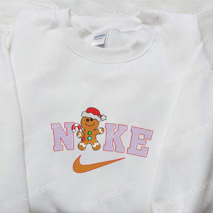 Gingerbread x Nike Embroidered Tshirt: Best Christmas Gift Nike Inspired Shirt