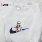 Gintoki Sakata x Nike Anime Embroidered T-Shirt: Gintama & Nike Inspired Shirt