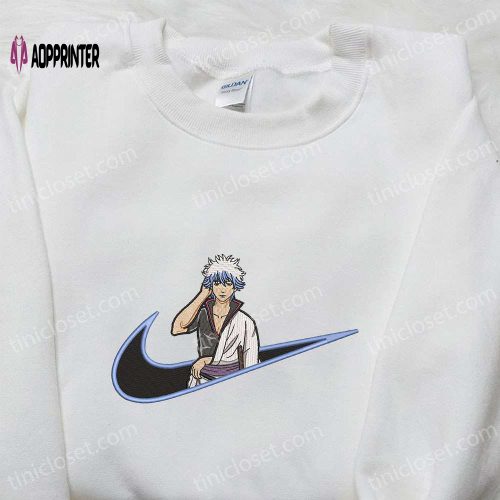 Vintage Retro Nike Swoosh Embroidered Tshirt – Nike Inspired Shirt Ideal Family Gift