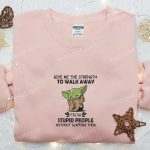 Stay Cool with Baby Yoda Embroidered Shirt: Star Wars Disney Sweatshirt & Hoodie