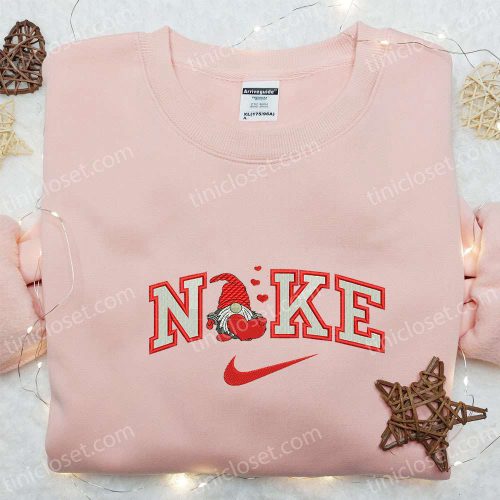 Gnome Heart x Nike Embroidered Shirt: Best Valentine s Day Gift Nike Inspired Apparel