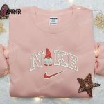 Gnome x Nike Embroidered Shirt: Custom Christmas Design for Unique Style