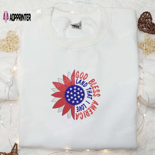 Happy Birthday America Embroidered Shirt: Celebrate with Best Patriotic Shirts & National Day Gifts