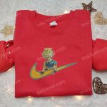 Goku Angel x Nike Embroidered Shirt: Dragon Ball Custom Design for Ultimate Style