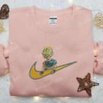 Goku Angel x Nike Embroidered Shirt: Dragon Ball Custom Design for Ultimate Style