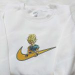 Goku Angel x Nike Embroidered Shirt: Dragon Ball Custom Design for Ultimate Style