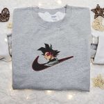 Goku Black x Nike Swoosh Anime Embroidered Shirt – Dragon Ball & Custom Nike Design