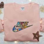 Goku Fire x Nike Embroidered Sweatshirt: Best Family Gift Nike Inspired Shirt