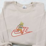 Goku Kameha x Nike Anime Embroidered Sweatshirt: Dragon Ball Shirt Perfect Family Gift