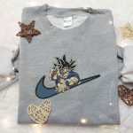 Goku Kamehameha x Nike Swoosh Embroidered Sweatshirt – Dragon Ball & Nike Inspired Shirt