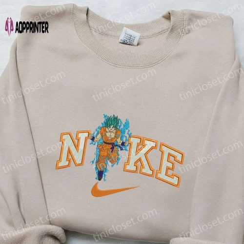 Gohan x Nike Dragon Ball Embroidered Shirt: Customized Nike Apparel for Fans