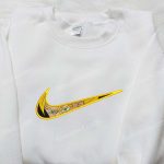 Goku Super Saiyan 2 x Nike Swoosh Embroidered Sweatshirt Dragon Ball Shirt Nike Inspired