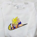 Goku Super Saiyan 2 x Nike Swoosh: Dragon Ball Embroidered Sweatshirt & Shirt by Nike