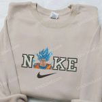 Goku Super Saiyan Blue x Nike Embroidered Sweatshirt – Dragon Ball & Nike Inspired Shirt