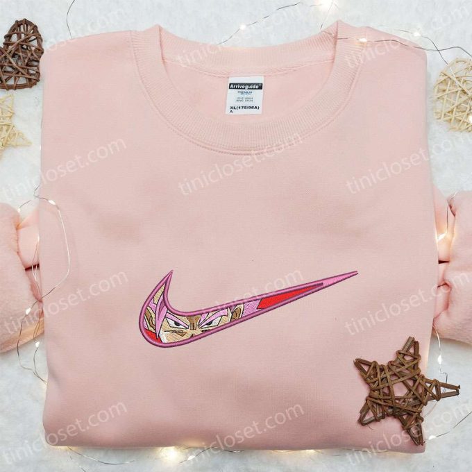 Goku Super Saiyan Rosé x Nike Anime Embroidered Shirt – Dragon Ball Custom Nike Tee