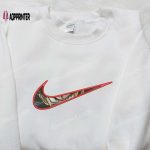 Goku x Nike Swoosh Embroidered Sweatshirt: Dragon Ball & Nike Inspired Shirt