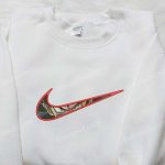 Goku x Nike Swoosh Embroidered Sweatshirt: Dragon Ball & Nike Inspired Shirt