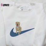 Golden Retriever x Nike Embroidered Shirt – Animal & Custom Nike Tee