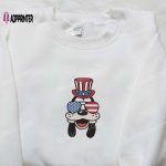 Goofy with American Glasses Embroidered Shirt – Disney s Best Patriotic Shirt