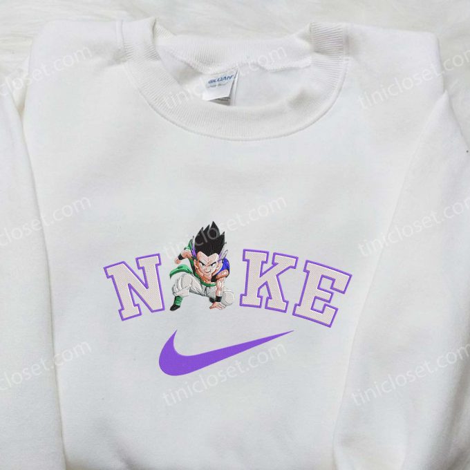 Dragon Ball Nike Embroidered Shirt & Sweatshirt: Gotenks Inspired Apparel