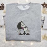 Grim Smile Ghost Embroidered Shirt – Spooky Spirit Halloween T-shirts Perfect Halloween Gifts for Family