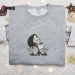 Spooky Grim Smile Ghost Embroidered Shirt – Perfect Halloween Gift for Family Spirit Halloween T-shirts