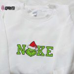 Grinch Christmas x Nike Movie Embroidered Shirt: Best Gift Idea with Nike Inspiration