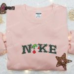 Grinch Hand Christmas x Nike Embroidered Sweatshirt – Best Nike Inspired Hoodie for Christmas Gift