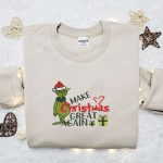 Grinch Trump Make Christmas Great Again Sweatshirt: Best Movie Fun Embroidered Shirt – Perfect Christmas Gift