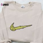 Grinch x Swoosh Embroidered Shirt & Christmas Hoodie – Custom Nike T-shirt