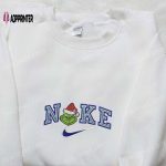 Grinch Xmas x Nike Movie Embroidered Shirt – Best Christmas Gift Idea with Nike Inspiration