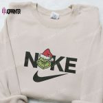 Grinch Xmas x Nike Movie Embroidered Sweatshirt – The Best Christmas Gift Idea Nike Inspired Shirt