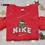 Grinch Xmas x Nike Movie Embroidered Tshirt – Best Christmas Gift Ideas Nike Inspired Shirt