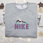 Gwen Stacy x Nike Cartoon & Marvel Comic Embroidered Sweatshirt: Unique Nike-Inspired Shirt