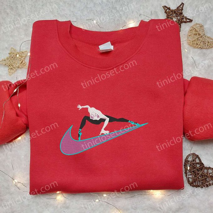 Gwen Stacy x Nike Swoosh & Marvel Cosmic Embroidered Shirts – Nike Inspired Designs