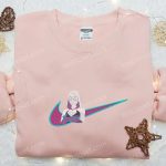 Gwen Stacy x Nike Swoosh Cartoon Embroidered Tshirt Marvel Comic Shirt Nike Inspired Tee