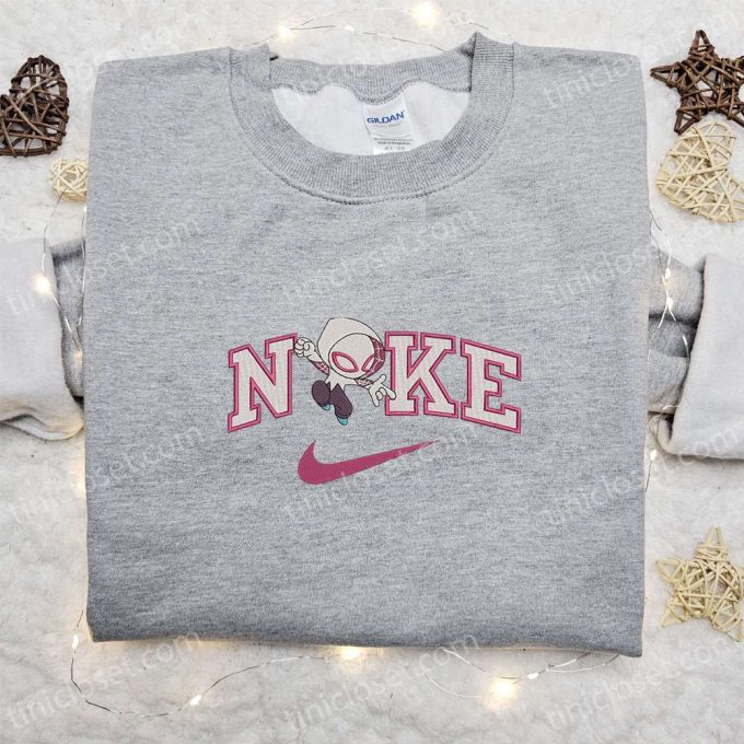 Gwen x Nike Movie Embroidered Sweatshirt & Marvel Comics T-shirt – Best Family Gift Ideas