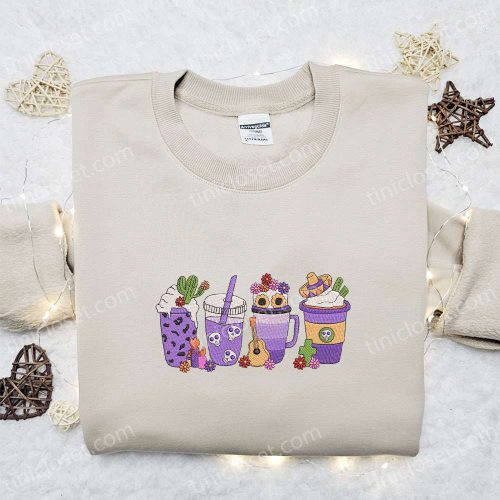 Halloween Coffee Sweatshirt & Hoodie: Best Embroidered Gifts for Family