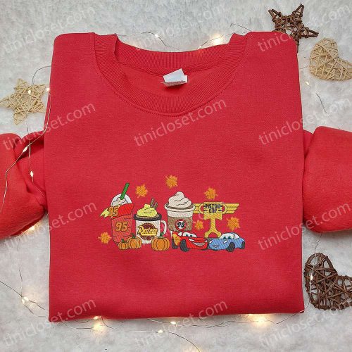 Disney Pixar Cars Halloween Sweatshirt: Cute Embroidered Hoodie – Perfect Family Gift